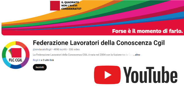 canale youtube flc cgil nazionale - sindacato scuola